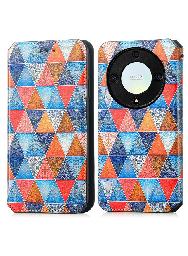 S-TOP Case For Honor Magic5 Lite CaseNeo Colorful Magnetic RFID Anti-theft Leather Phone Case - Image 2
