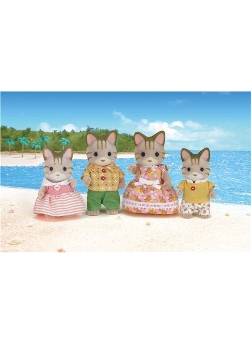 Sylvanian Families Striped Cat Family 5180  - Image 1