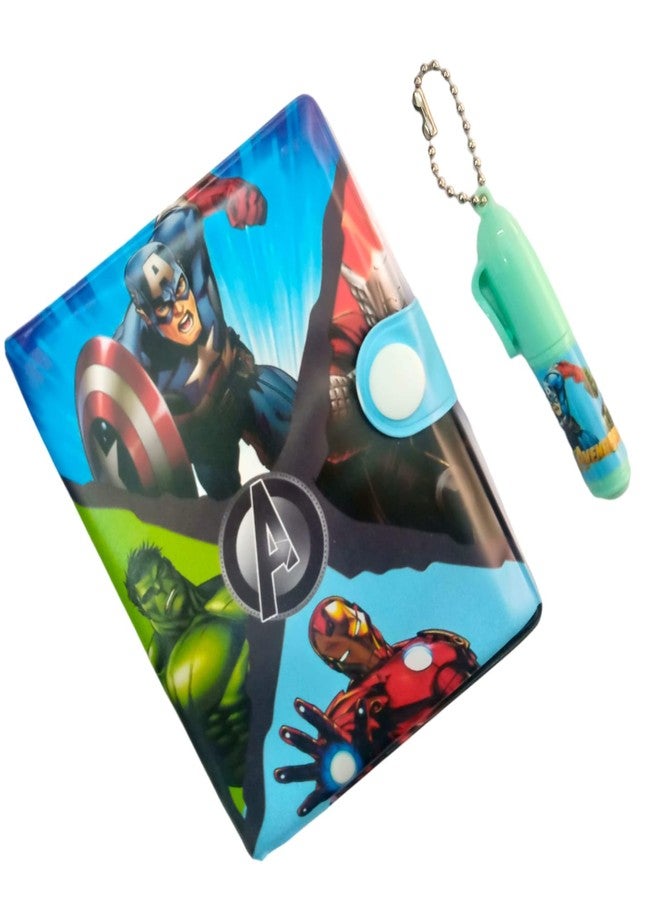 Caught Trendy Inspirational Super Hero Theme Mini Motivational Journal Notebook Diary Positive Mini Notebooks Diary For Kids Small Princess Pocket Diary With Pen &Best Birthday Return Gift For Kids. - Image 1