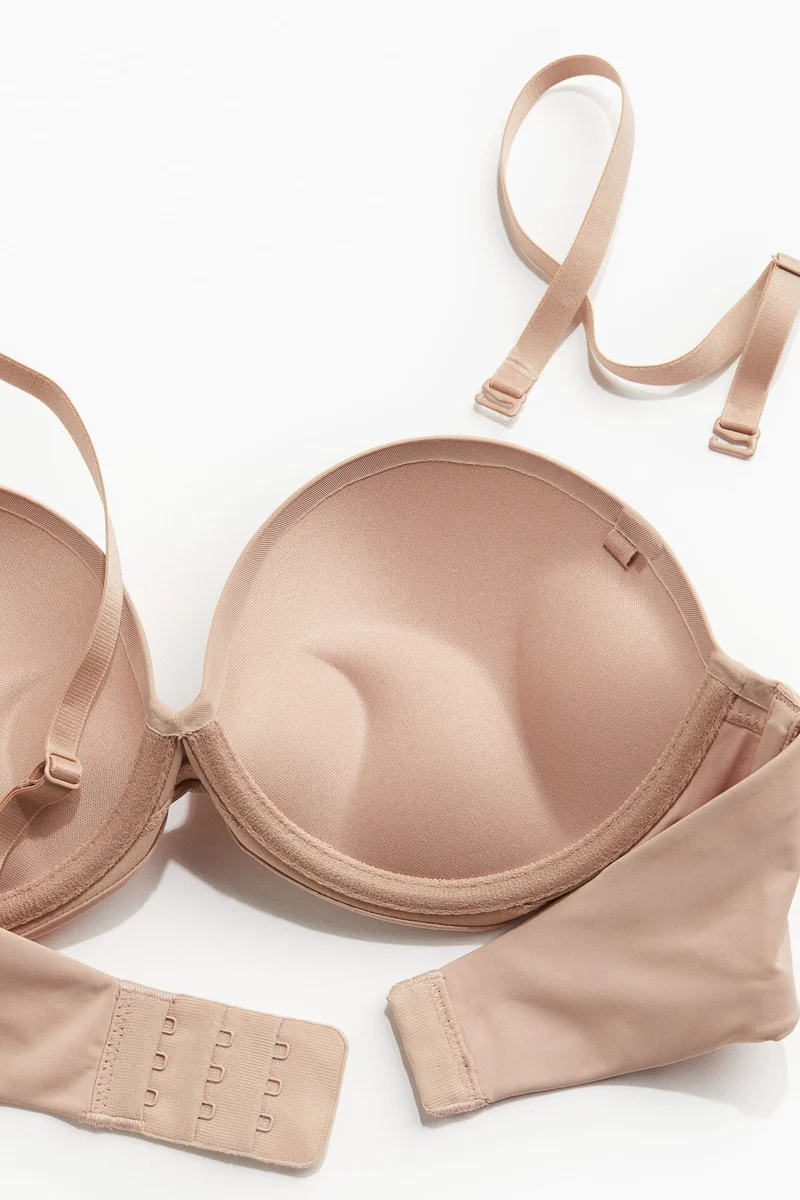 اتش اند ام Microfibre super push-up balconette bra