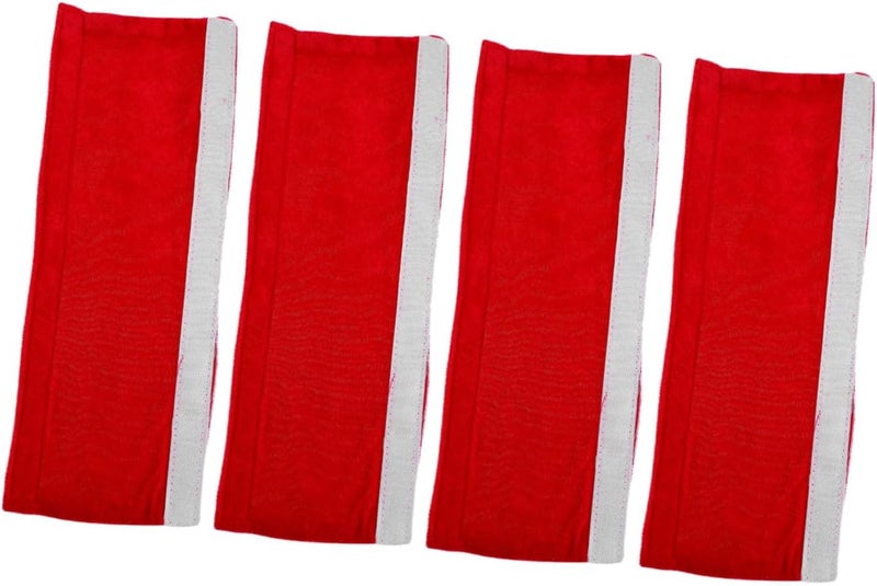SMASOLO 4pcs Red Refrigerator Door Handle Covers, Red Kitchen Appliance Handle Protectors for Oven, Microwave, Fridge, Anti-Stain Knob Covers, Dishwasher Safe Accessories for Home Use - Image 1