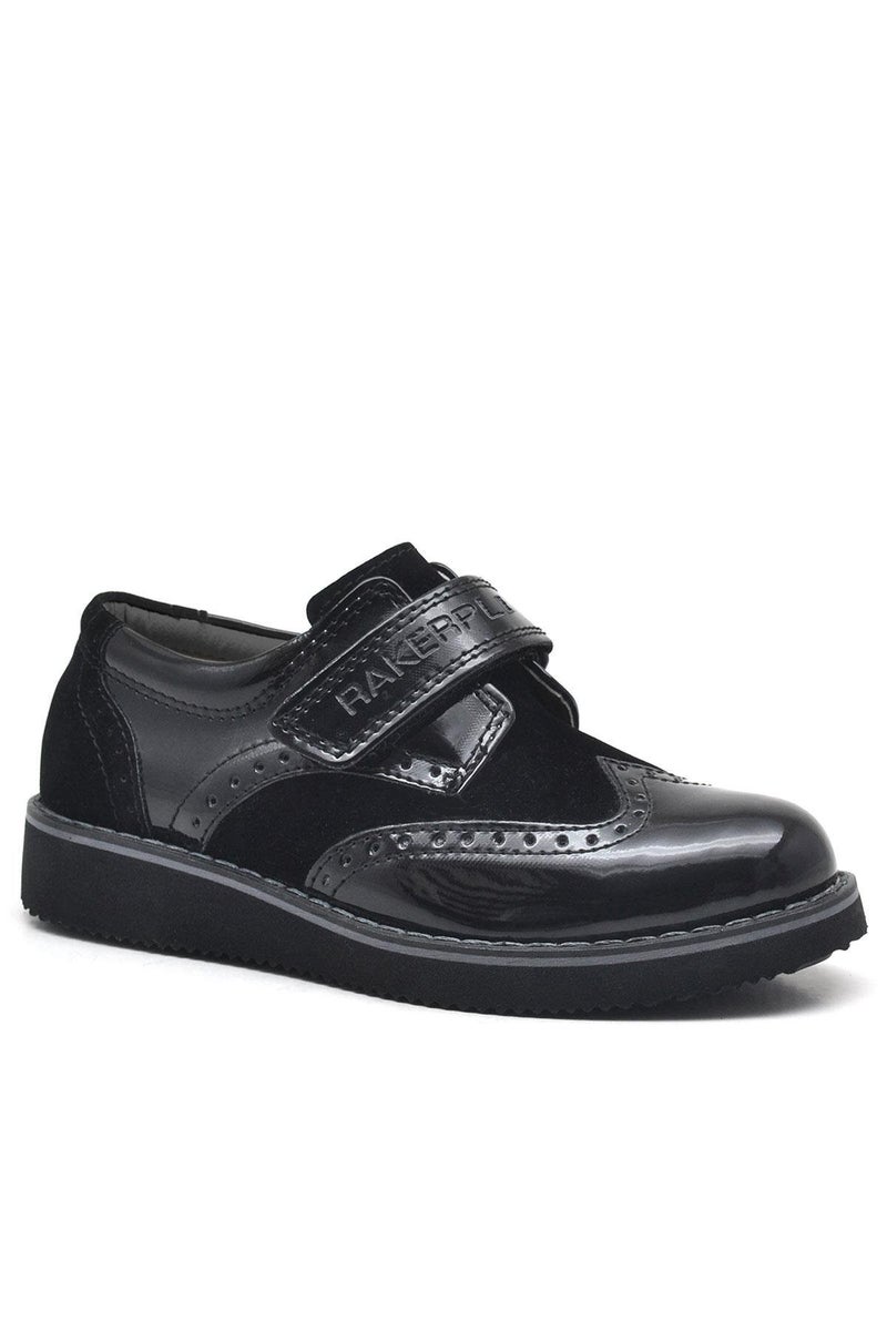 Rakerplus Raker Plus Hydra patent leather shoes with Velcro strap for everyday use for boys - Image 2