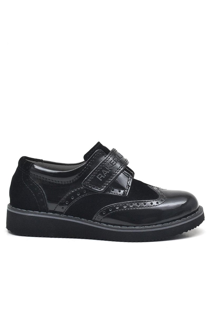 Rakerplus Raker Plus Hydra patent leather shoes with Velcro strap for everyday use for boys - Image 3