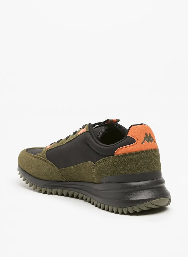 Kappa Men's Embossed Sports Shoes with Lace-Up Closure