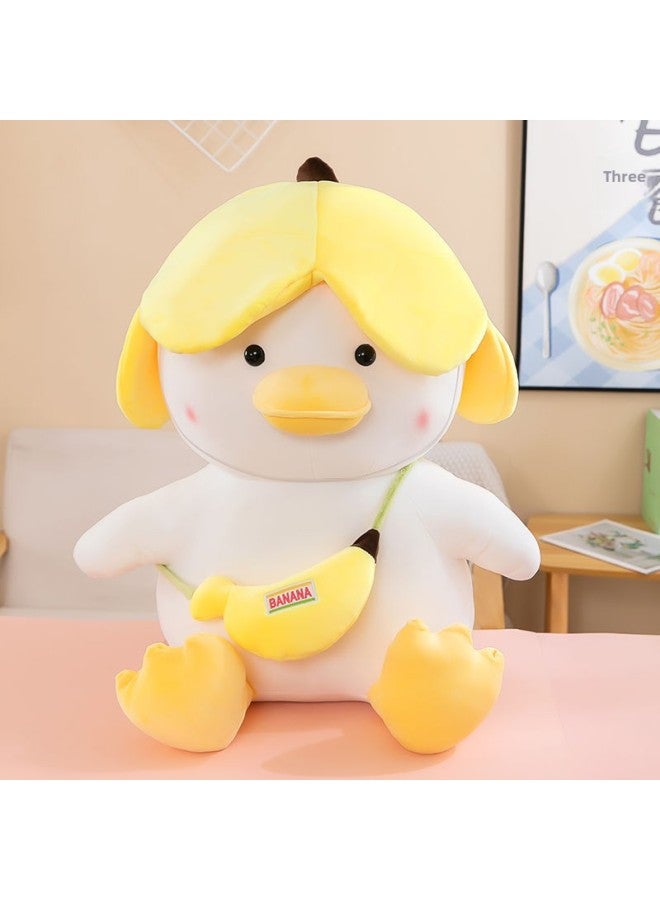 Banana Duck Doll Cute Small Vegetables Chicken Plush Toy Doll Girl's Room Decorations Pillow Super Soft Birthday Gift-Specifications:40cm-Color:Yellow Banana Duck Yy - Image 5