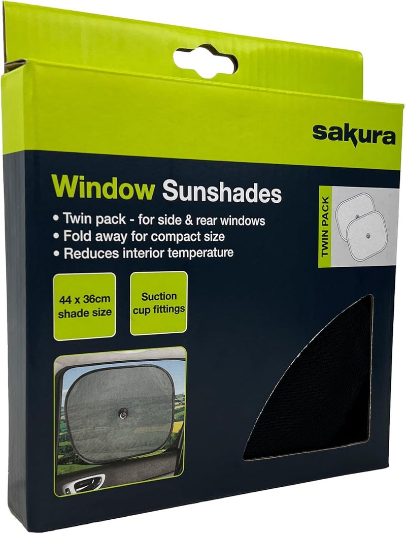 Sakura SWS2 Vehicle Window Sunshades, Set of 2 - Image 2