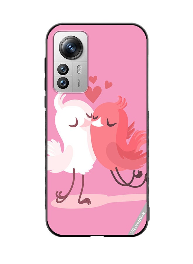 VR CREATIVE Protective Case Cover For Xiaomi 12X Love Birds Design Multicolour - Image 1