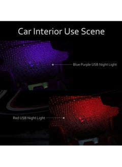 Generic 1 Pair USB Car Projector Led Starry Sky Projector Lamp Accessories Interior Decorative Car Roof Top Ceiling Star Light  - Image 4