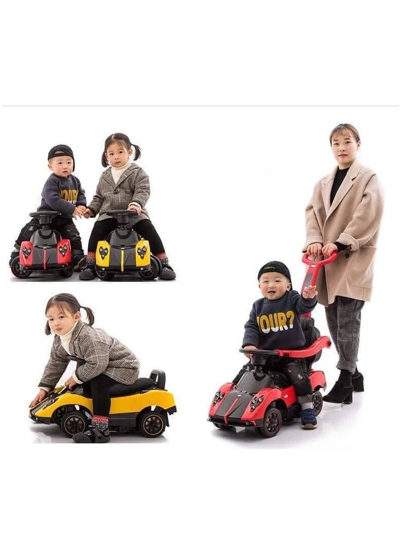 3-in-1 Ride-On Push Car for Toddlers – Walker, Ride & Push Function – Removable Guardrail, Storage Seat, Sound Buttons – Ages 1-4 – Lightweight & Durable - Image 1