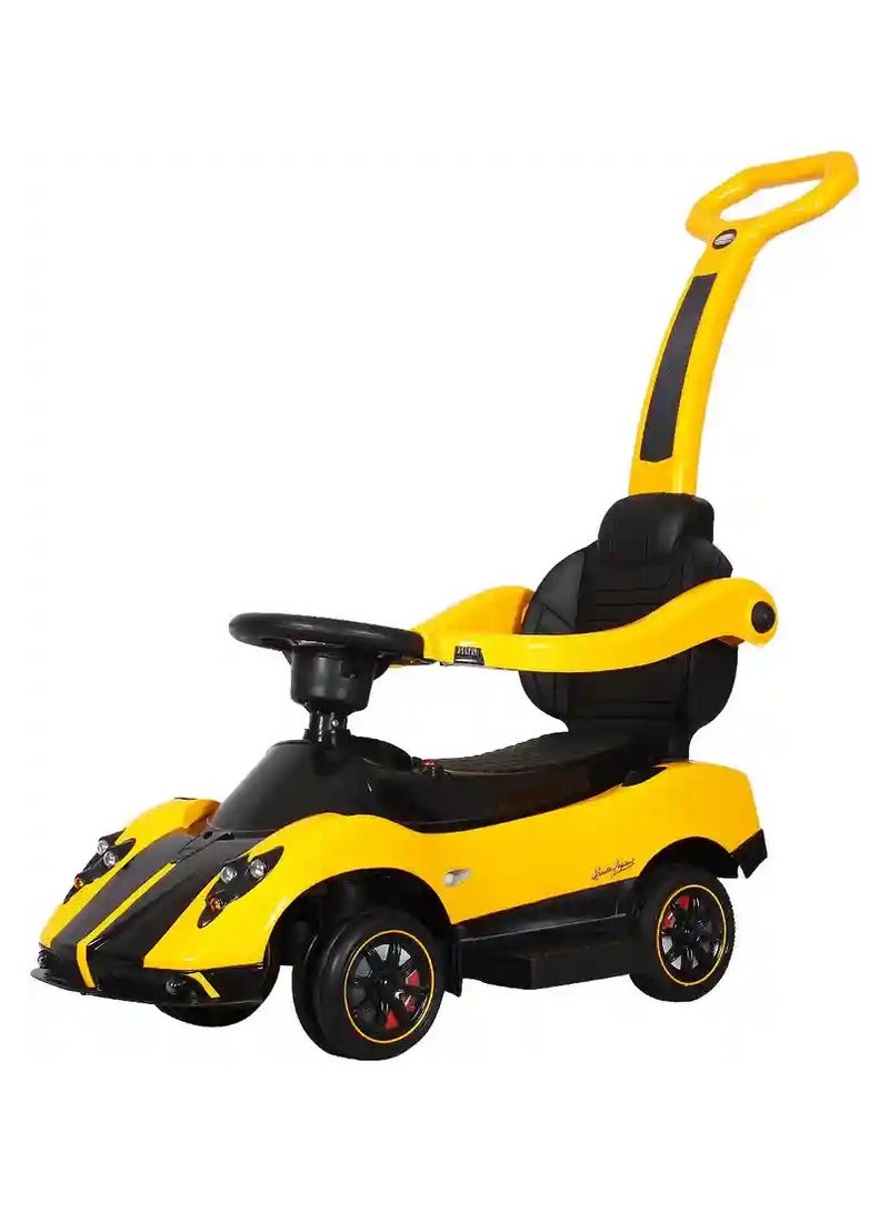 3-in-1 Ride-On Push Car for Toddlers – Walker, Ride & Push Function – Removable Guardrail, Storage Seat, Sound Buttons – Ages 1-4 – Lightweight & Durable - Image 2