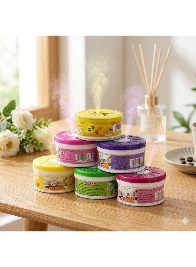 معطر جو معدني للسيارة والمنزل ودولاب الملابس والدواليب، مزيل روائح الحمام الكريهة متعدده الالوان  قطعه واحده