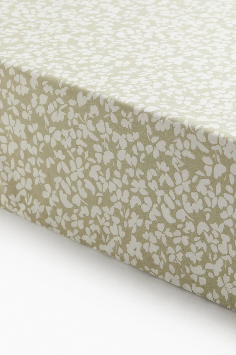H&M Patterned cotton fitted sheet