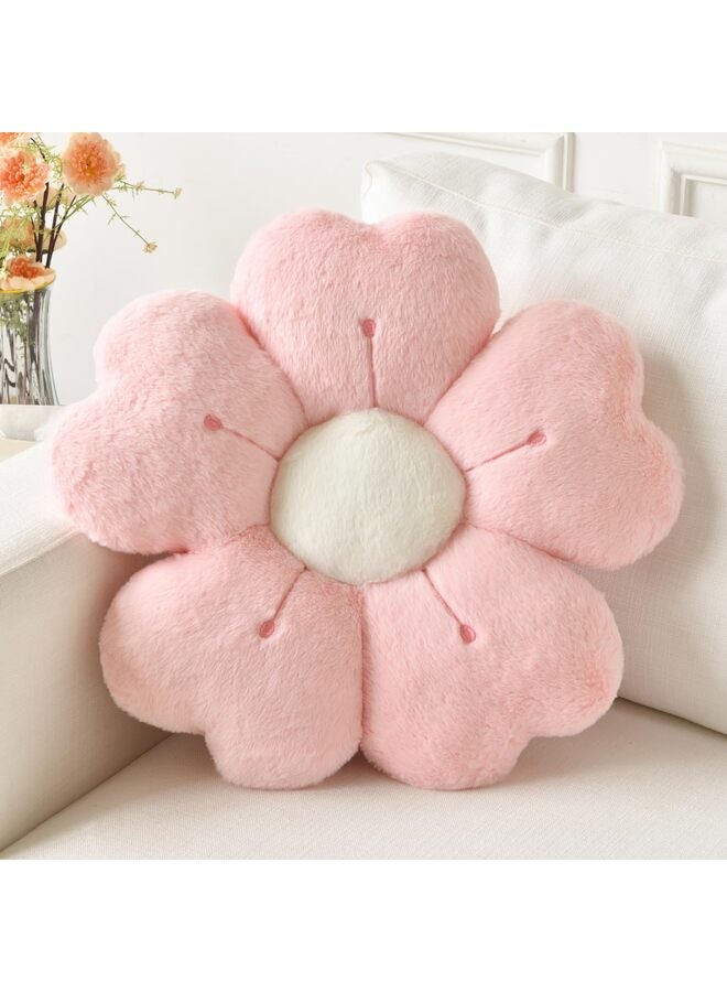 وسادة زهور، وسائد زينة للسرير والأريكة، وسادة ديزي لطيفة لتزيين غرف النوم، وسادة جلوس أرضية (وردي، 13.65 بوصة) - Image 1