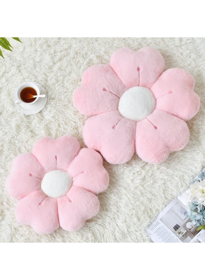 وسادة زهور، وسائد زينة للسرير والأريكة، وسادة ديزي لطيفة لتزيين غرف النوم، وسادة جلوس أرضية (وردي، 13.65 بوصة) - Image 3