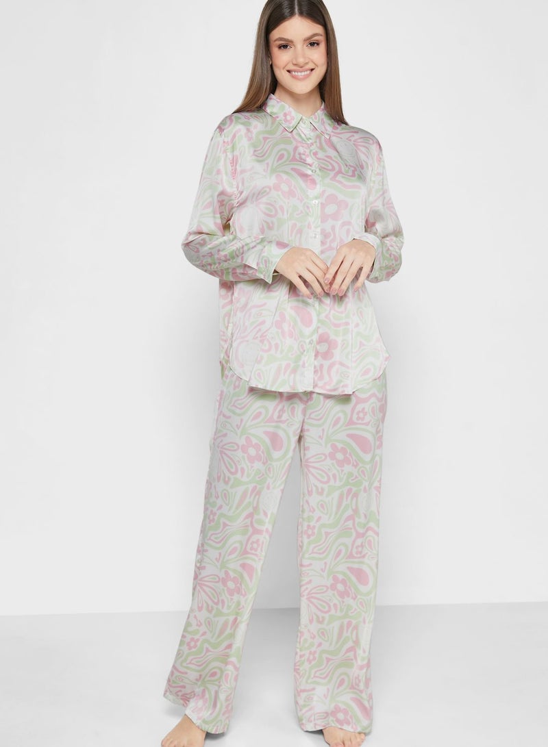 كوتون اون بودي بنطال بيجاما مطبع - Image 1