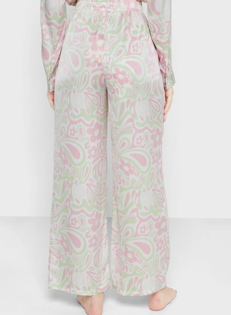 كوتون اون بودي بنطال بيجاما مطبع