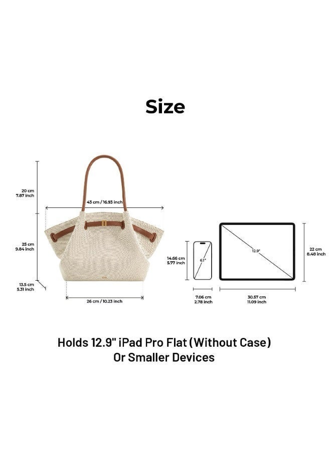 جي دبليو بي حنا Medium Tote Bag - أبيض - Image 3