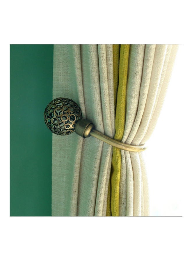 نيبمينينت خطافات ستائر جدارية من المعدن بشكل حرف U قطعتين ذهبي 25 x 6 10سنتيمتر