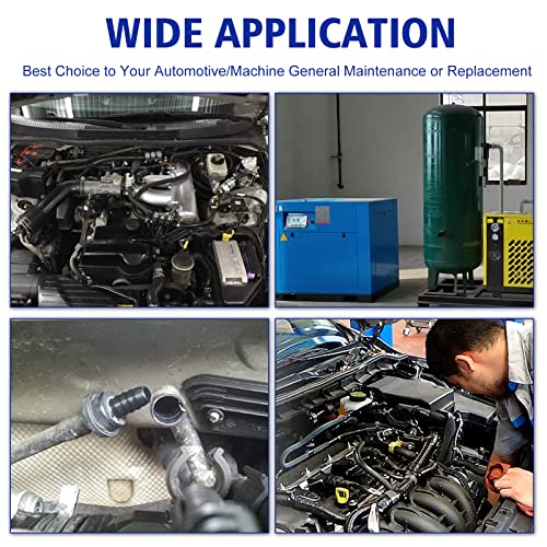 BUSY-CORNER Vacuum Connector Assortment Heat Resistance 240℃（460℉）Automotive Vacuum Tubing Connector Vacuum Tee Connector Assortment Kit Nylon 113 Pieces BUSY-CORNER - Image 3