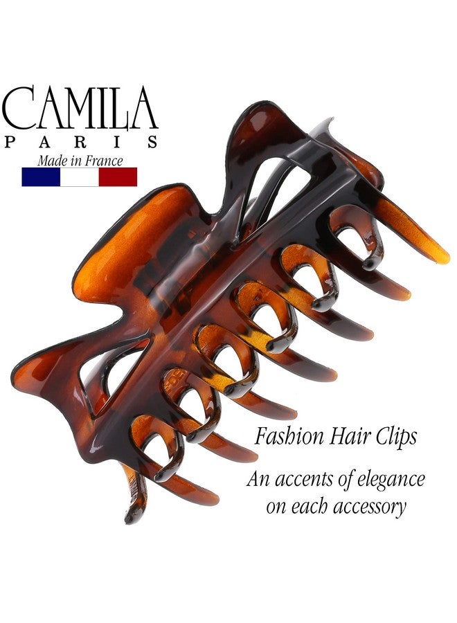 CAMILA Paris Cp42 French Hair Clip For Women 3.5 Inch Tortoise For Thick Volume Hair Girls Hair Claw Clips Jaw Durable Styling Hair Accessories For Women Strong Hold No Slip Grip Made In France - Image 4