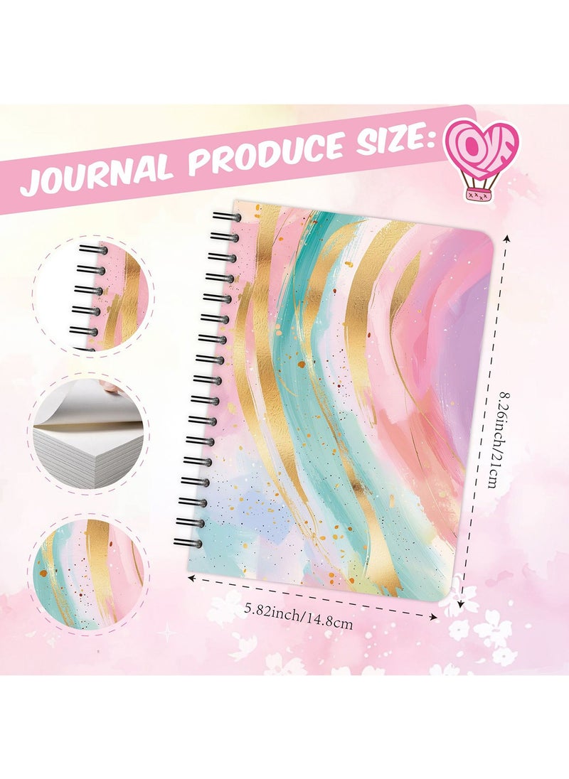 Aurafly DIY Journal Kit For Girls, Scrapbook And Diary Supplies Set, Gift For Girls Art And Crafts Toys For Kids, DIY Journal Set, Ideal Gifts For 7 8 9 10 11 12 13 14 Year Old Girl (Pink)  - Image 2