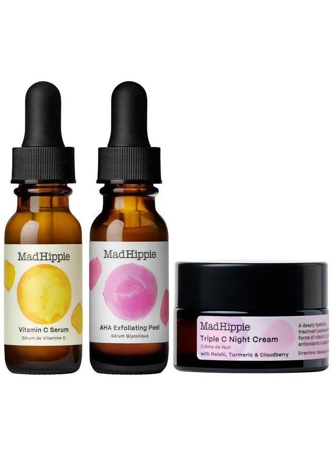 Mad Hippie Skin Brightening Kit, Daily Skincare Routine with Triple C Night Cream, AHA Exfoliating Peel, and Vitamin C Serum - pzsku/ZAE2119FE902608F826F9Z/45/_/1741329859/e875b0c6-873c-4fcf-b768-e5c6f91e1bd4