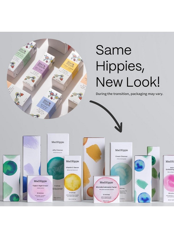 ماد هيبي مجموعة تفتيح البشرة من Mad Hippie، روتين يومي للعناية بالبشرة مع كريم Triple C الليلي، وتقشير البشرة بحمض ألفا هيدروكسي، ومصل فيتامين سي - Image 2
