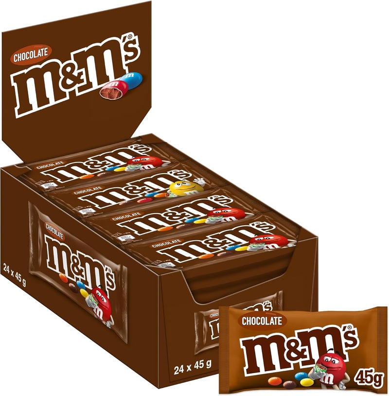 M&M'S Milk Chocolate Pack of 24x45g - Image 1