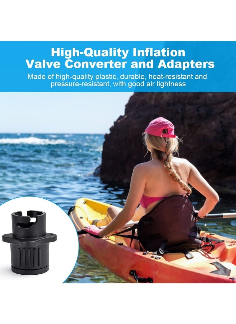 5 Pcs Inflatable Boat Air Pump Adaptors, Multifunctional Air Pump Converter Kit, Standard Conventional Air Pump for Kayak, Stand Up Paddle Board, Inflatable Bed, Inflatable Dinghy  - Image 3