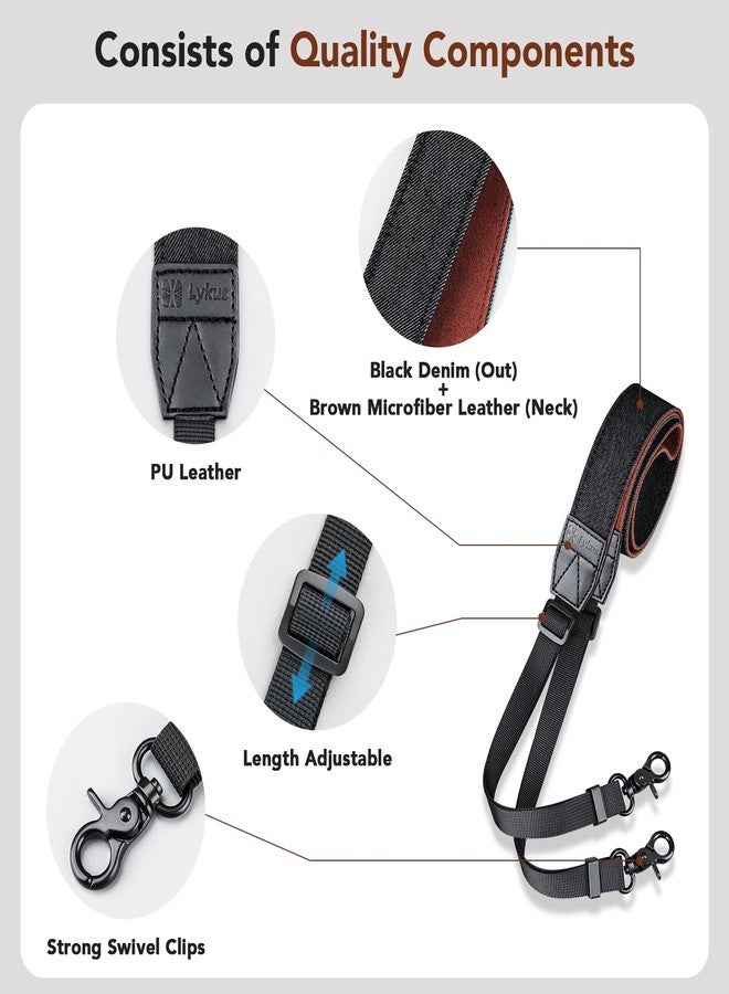 Lykus حزام لانيارد/حزام عنق/طوق ل DJI RC/RC 2/RC Pro/RC Plus، حزام أسود، براغي على شكل تاج، متوافق مع DJI Mini 4 Pro، Air 3، Mini 3/Pro، Mavic 3 Pro/Classic - Image 3
