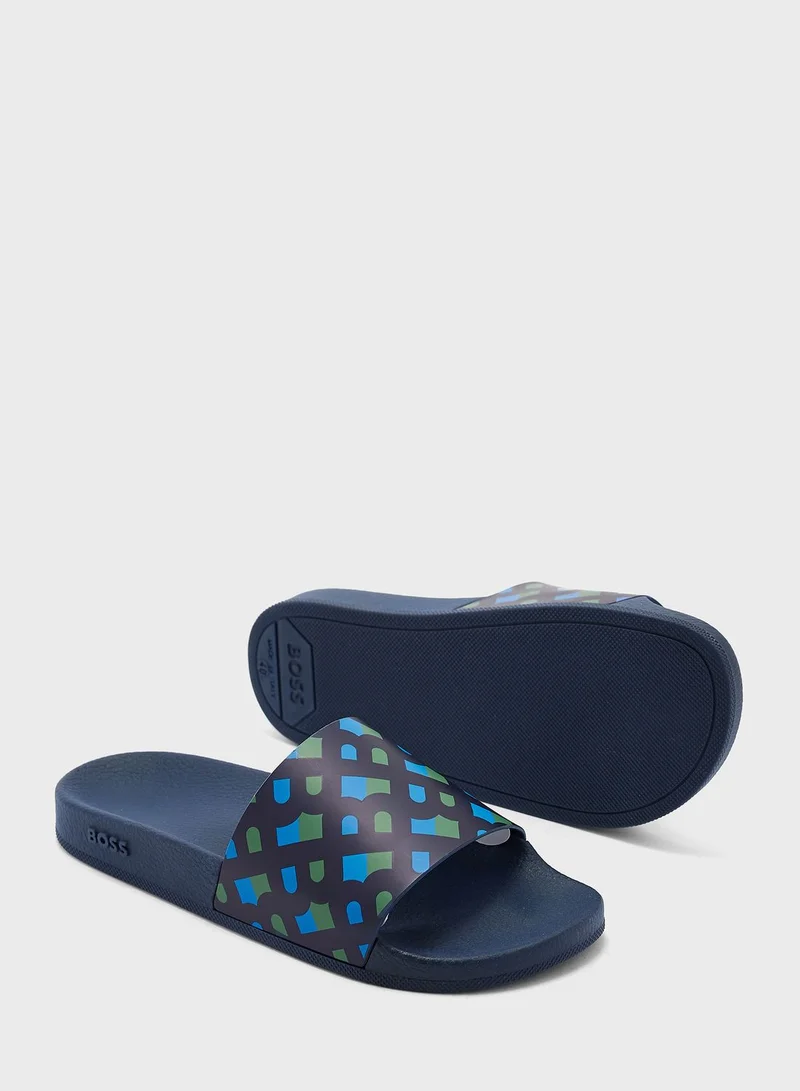 BOSS Logo Slip On Slydes