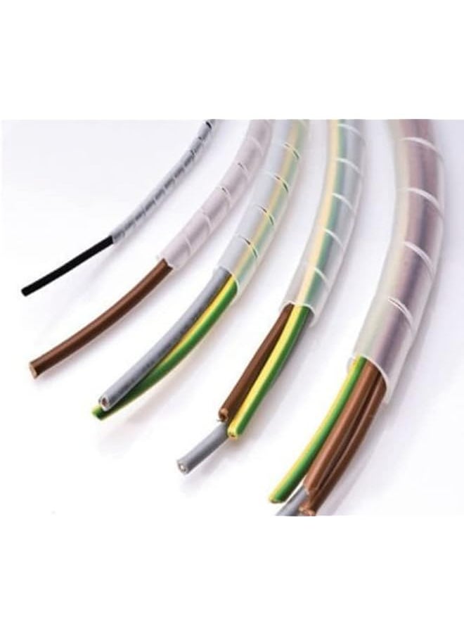 KISTENMACHER Kistenmacher Cable Wire Spiral Wraps, Pc Manage Cable For Computer Car Cover Sleeve (10 Meters) (10mm, White)  - Image 3