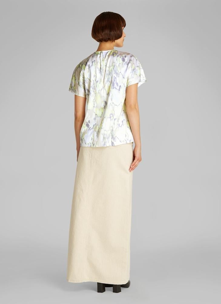 CALVIN KLEIN Printed Drape Sleeve Top  - Image 2