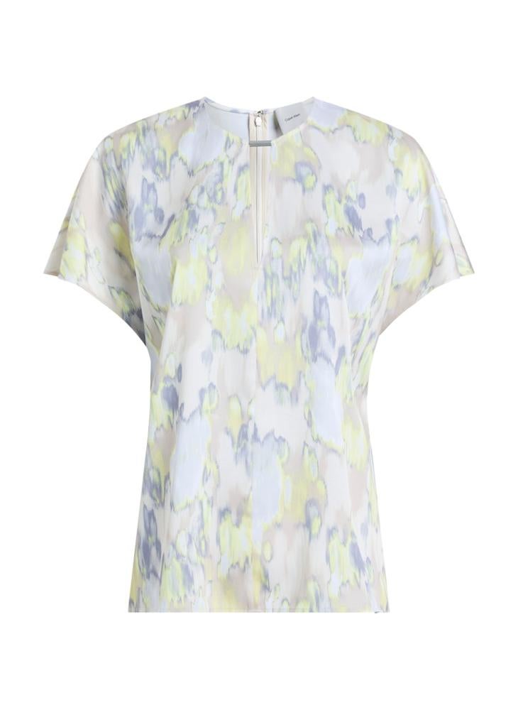 CALVIN KLEIN Printed Drape Sleeve Top  - Image 5