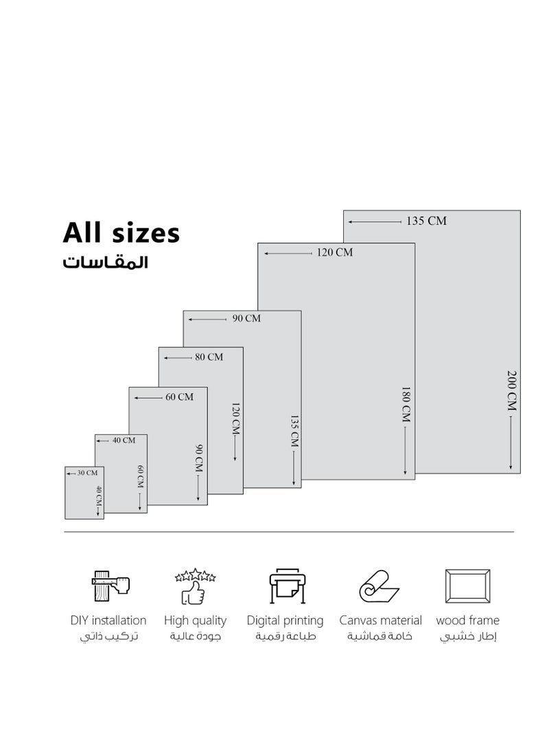 مودكلاس لوحة ذا ويتشرجدارية باطار خشبي - Image 4
