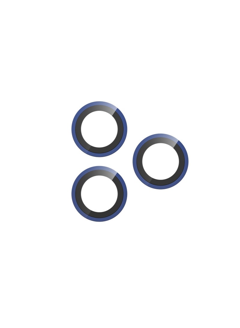 devia iPhone 17 Pro / 17 Pro Max Lens Protector Dark Blue - Tempered Glass with Titanium Frame Premium Dual AR Protection and 99% Ultra Clear - Image 2