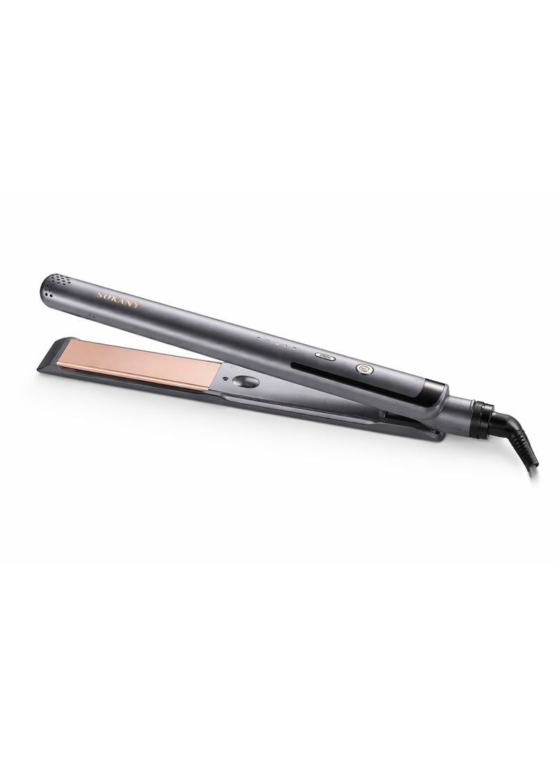 sokany SK-15040 Hair Straightener - Black - Image 1
