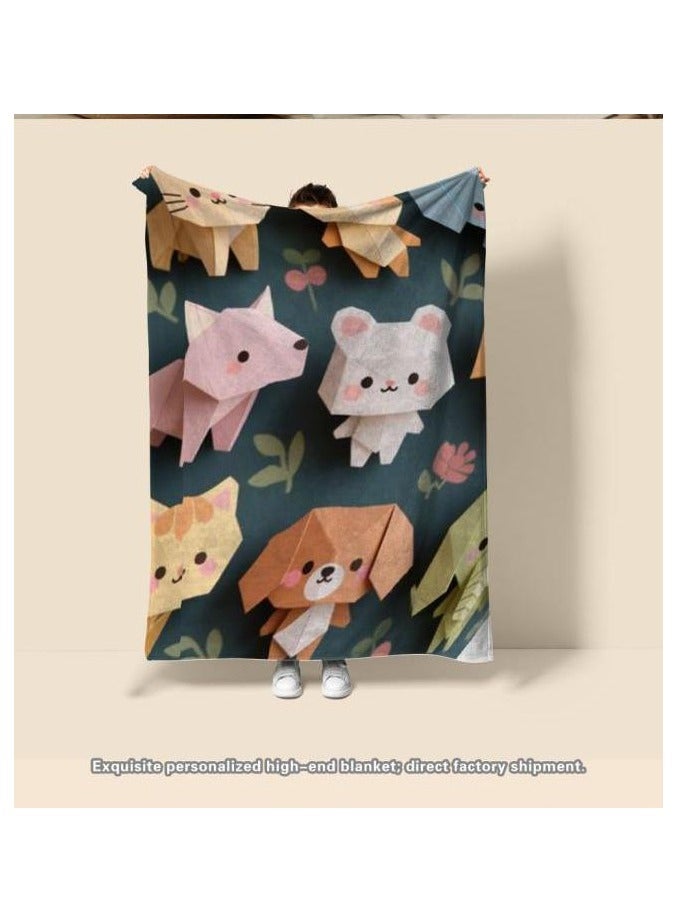 general Children's or student cartoon flannel thin blanket (warm and comfortable, suitable for sleep, games) 100cm*150cm - 1145 - Image 4