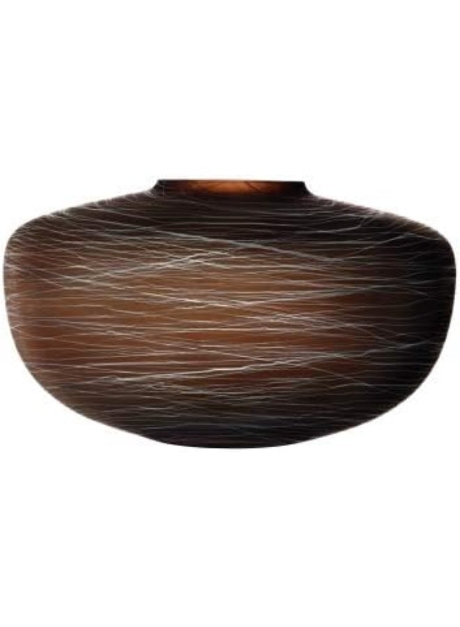 LSA International Boulder Vase, 6.9-Inch Height, Brown