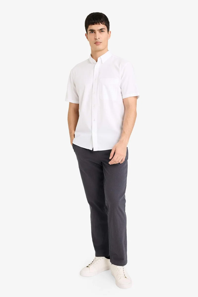 ديفاكتو Basic Long Sleeves Cotton Shirt