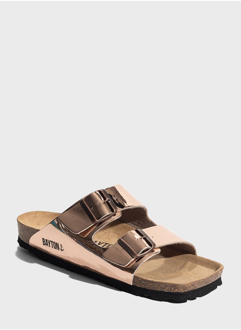 BAYTON - Atlas Double strap Flat Sandal - Image 1