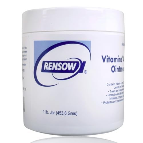 Rensow Vitamin A&D Ointment Tattoo Aftercare Healing Ointment Skin Protection & Recovery Balm Moisturizing Vitamin A & D Cream for Fresh Tattoos, Dry Skin & Irritation Relief 16oz - Image 1