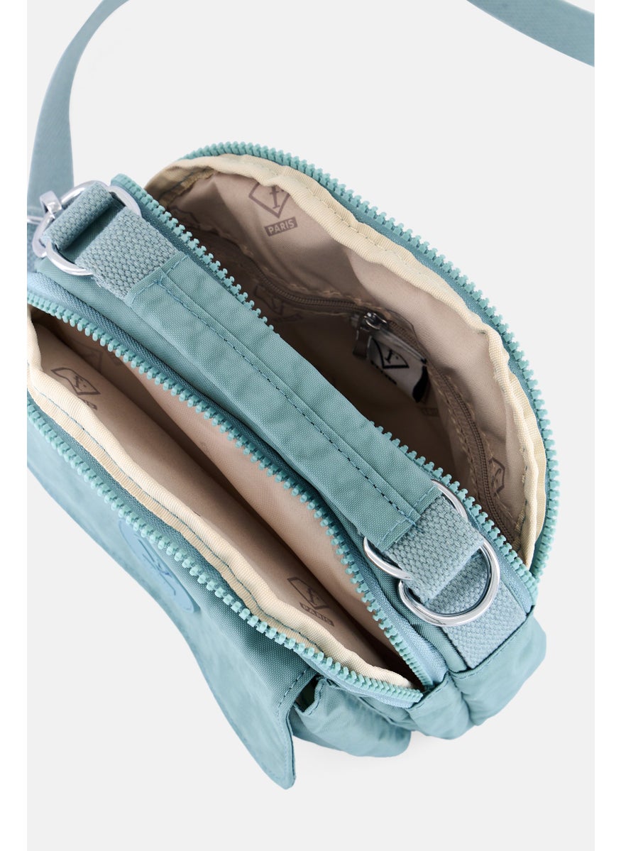 I Love Fashion Women Brand Logo Cross Body Bag 22 L x 15,5 H x 6 W cm, Blue  - Image 4