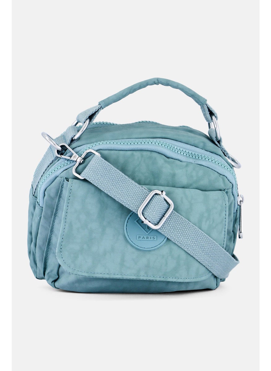I Love Fashion Women Brand Logo Cross Body Bag 22 L x 15,5 H x 6 W cm, Blue  - Image 2