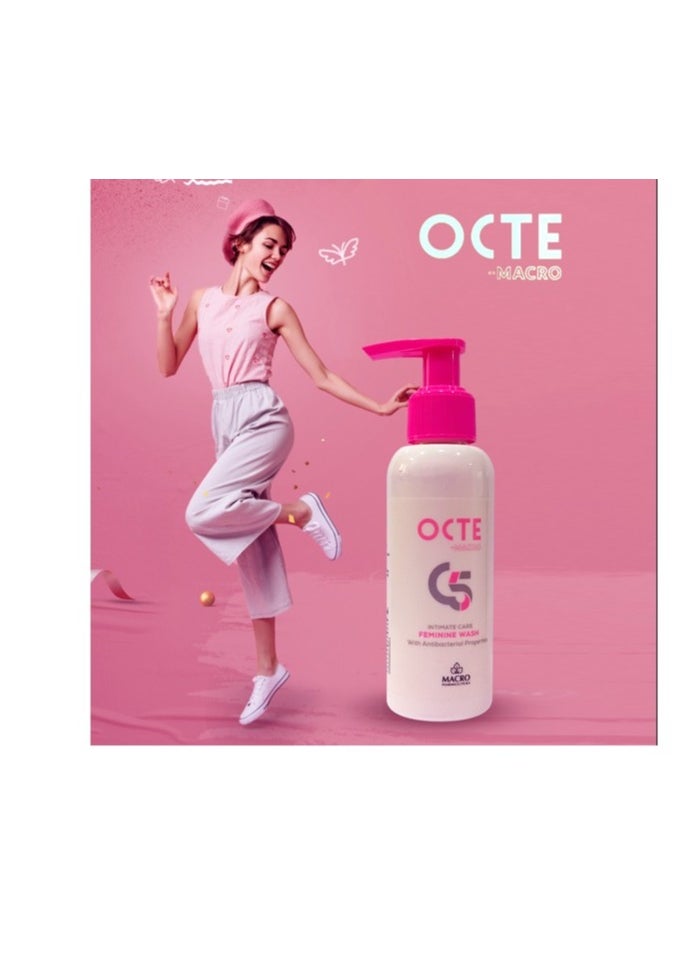 Macro - Octe Feminine Wash With Antibacterial Properties 120ml - Image 1
