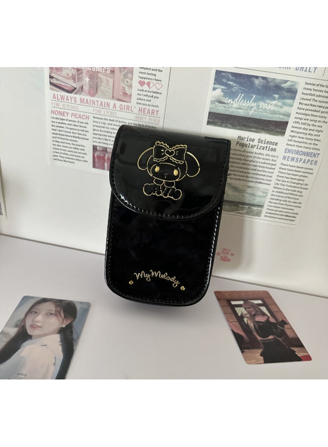 Hello Kitty Camera Bag For Sony Black Card M7 CCD Cute Crossbody Shoulder Bag-Color:black Melody-Dimensions:11.5*7.5*3.7CM  - Image 1