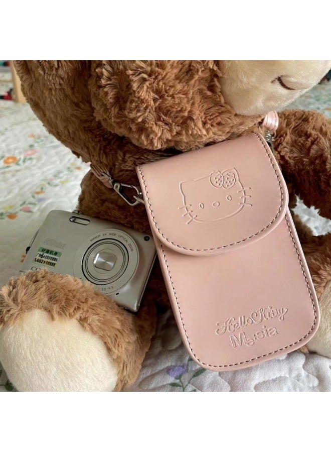 Hello Kitty Camera Bag For Sony Black Card M7 CCD Cute Crossbody Shoulder Bag-Color:black Melody-Dimensions:11.5*7.5*3.7CM  - Image 3