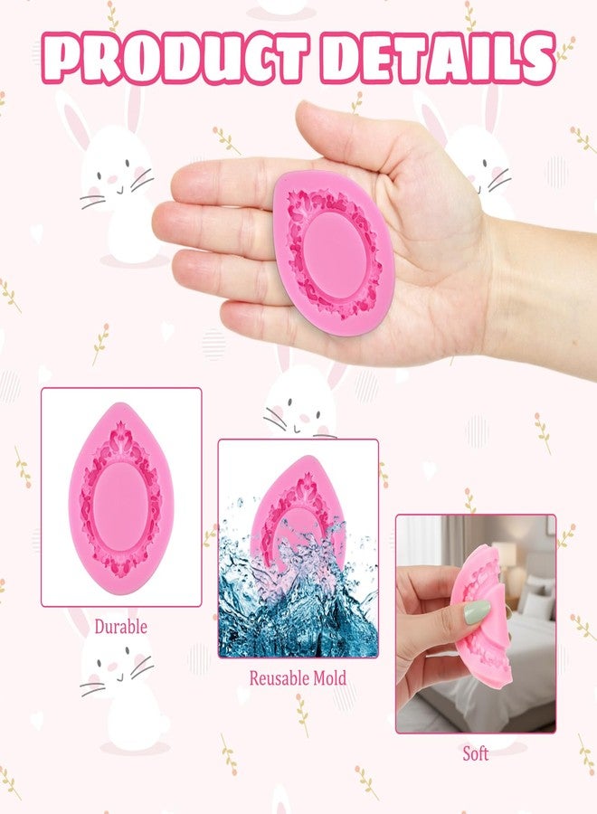 CZFSWT 8PCS Frame Mold, Picture Frame Mold, Silicone Frame Mold Suitable for 3D Relief Design For Cake Decoration And Handicrafts - Image 3