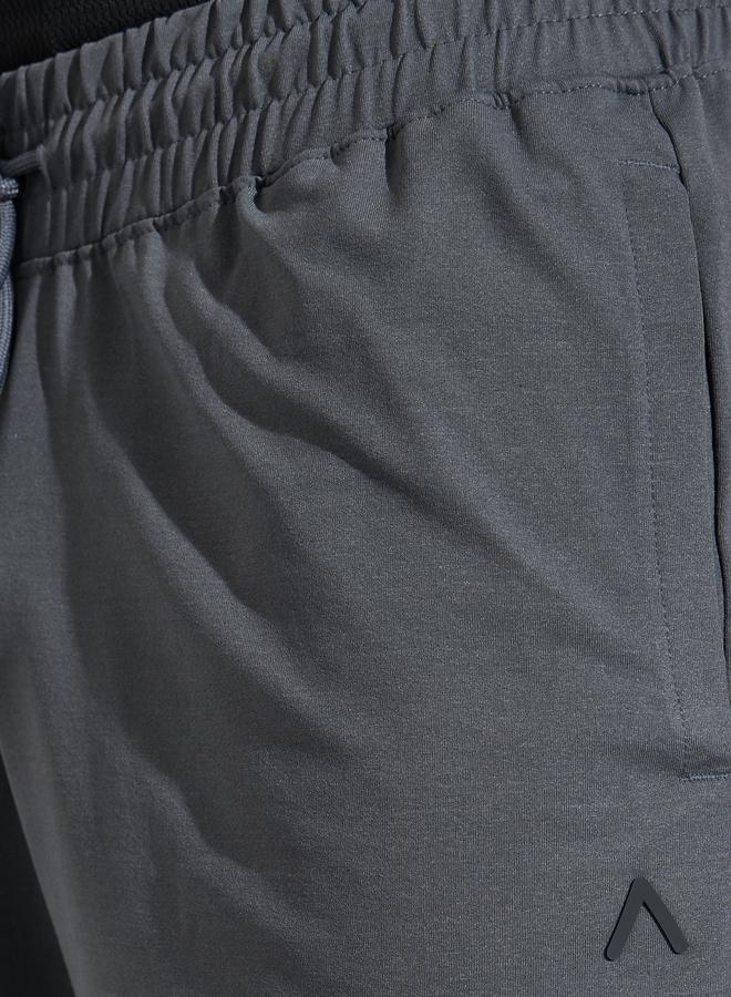 Styli Grey Activewear Sports Shorts with Drawstring - Image 3