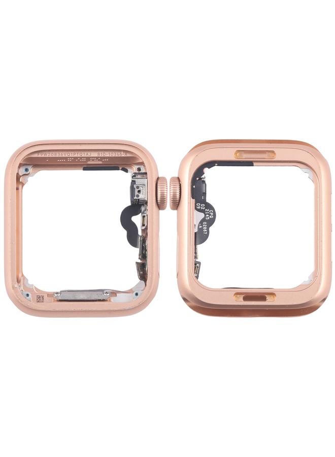 erorex For Apple Watch Series 5 44MM GPS Aluminium Alloy Middle Frame Bezel Plate with Crown Spin Axis Flex Cable(Gold) - Image 1